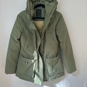 Airforce Olive Green Hooded Parka Jacket